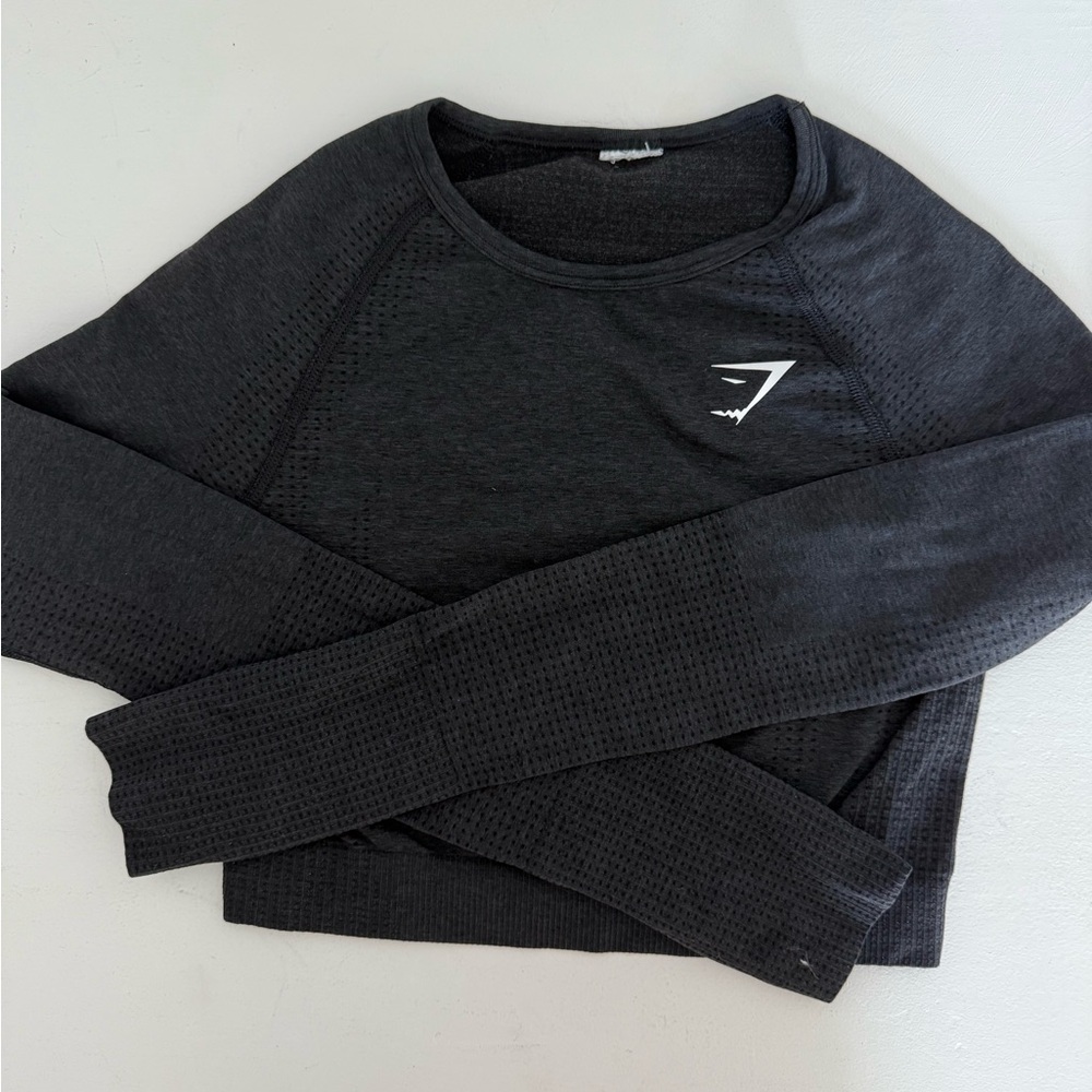 Black gymshark vital seamless long sleeve